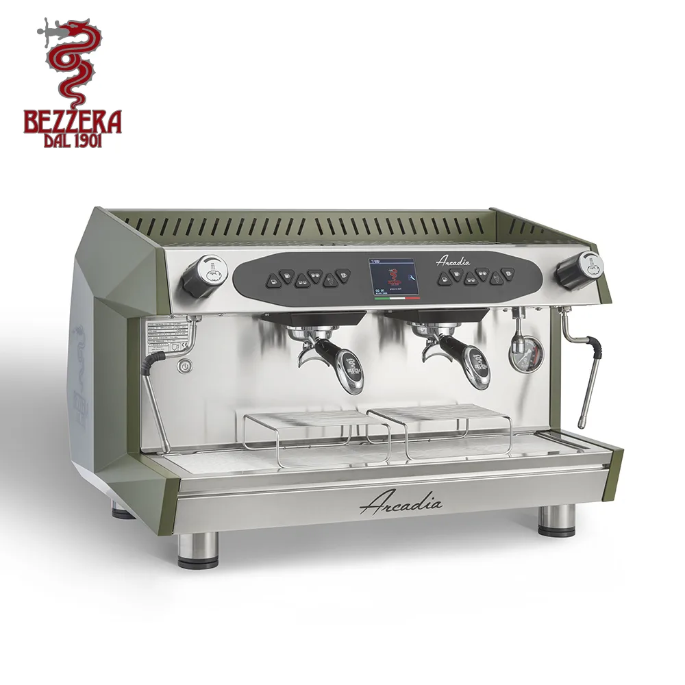 Bezzera 貝澤拉 Arcadia DE-PID 2GR 220V 雙孔營業機 (霧軍綠)