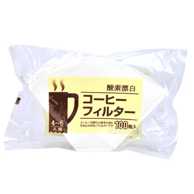 【停產】103漂白濾紙4-6人100入(袋裝)(有漂白)