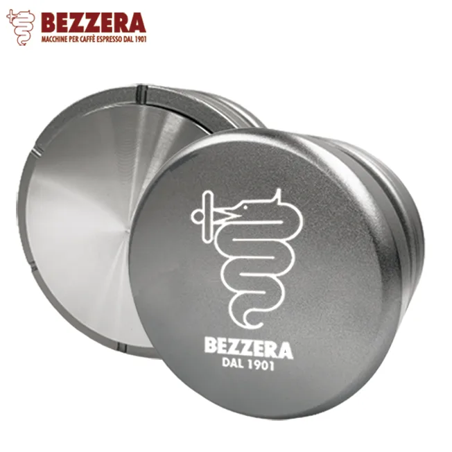 【停產】BEZZERA 58.5mm 彈簧壓粉器 閃耀灰 附底座