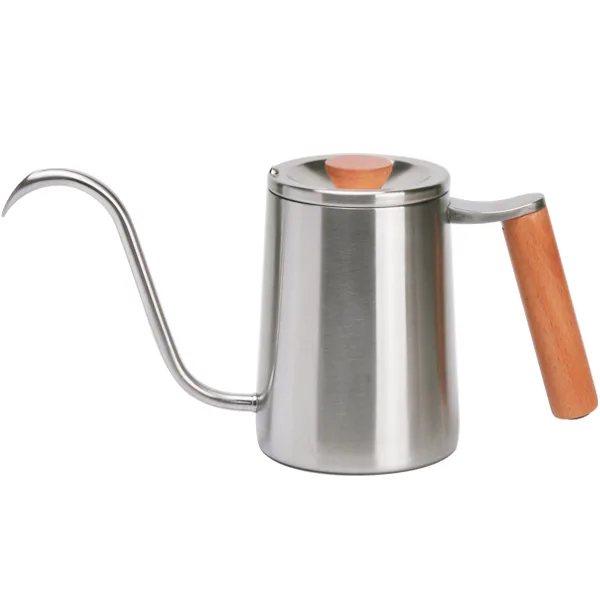 Tiamo 木質把手不鏽鋼細口壺600ml