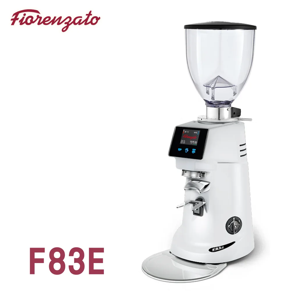 【停產】Fiorenzato F83ES 磨豆機 220V 簡約白- 新型出粉口+接粉支架