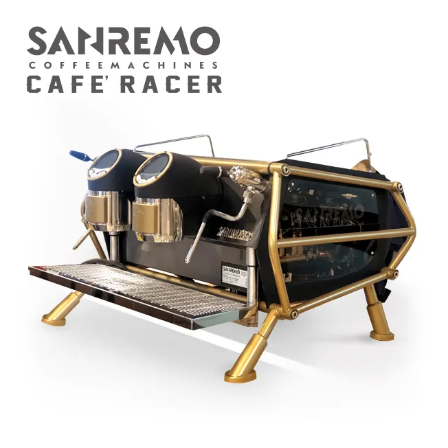 SANREMO CAFE RACER NAKED 雙孔營業用咖啡機(霧金霧黑)220V