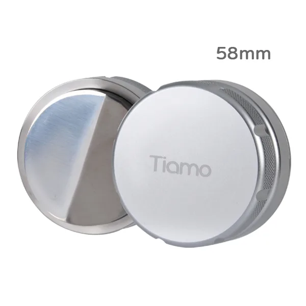不鏽鋼一字佈粉器(帶刻度)58mm(銀色)