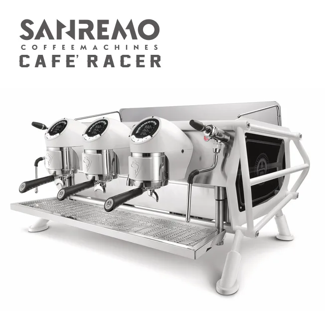 SANREMO CAFE RACER FULL WHITE 三孔營業用咖啡機 220V