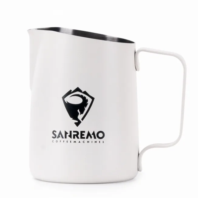 Tiamo 斜口拉花杯450cc尖口設計 義大利SANREMO品牌合作款
