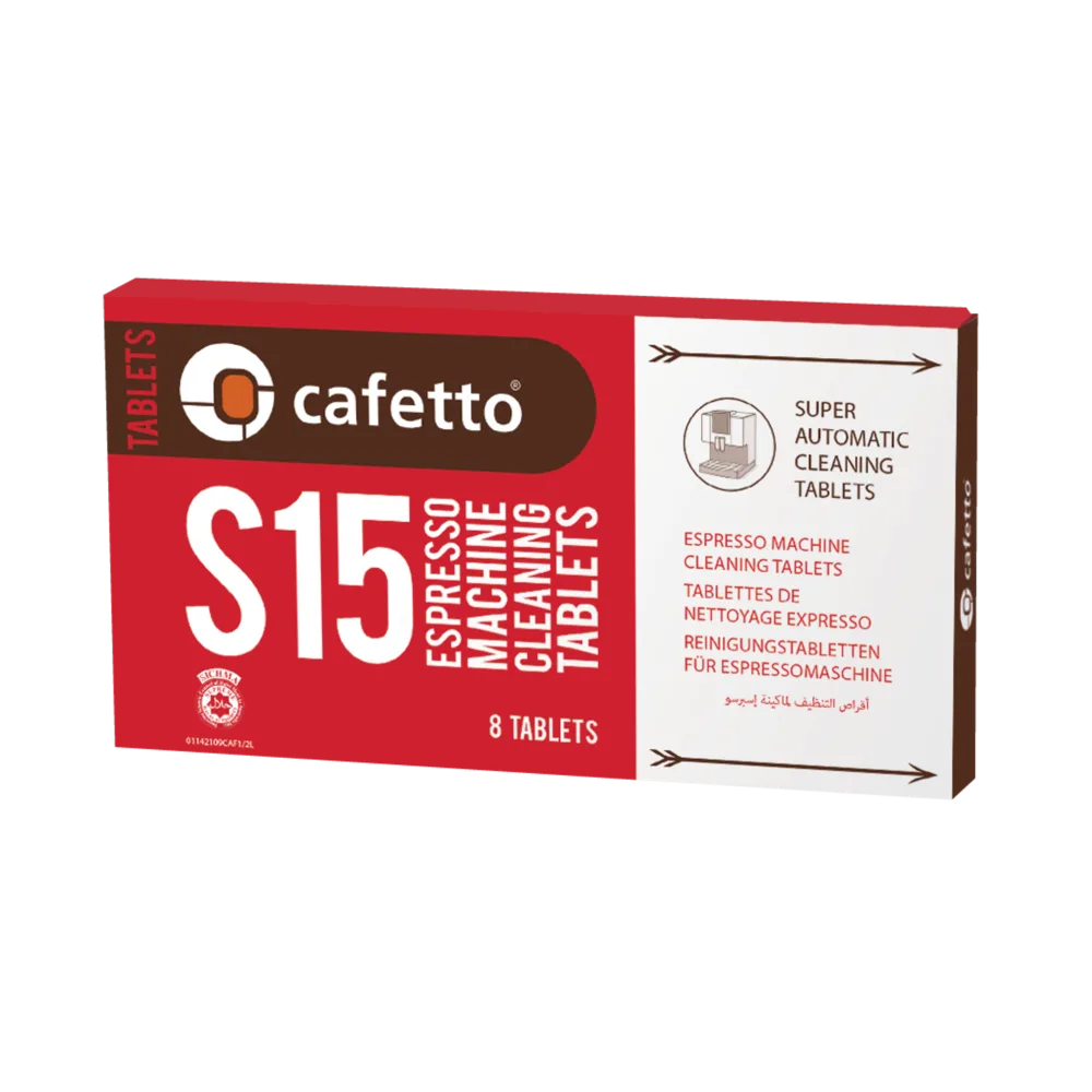 Cafetto|E24141|S15全自動清潔錠|1.5g x 8顆/盒