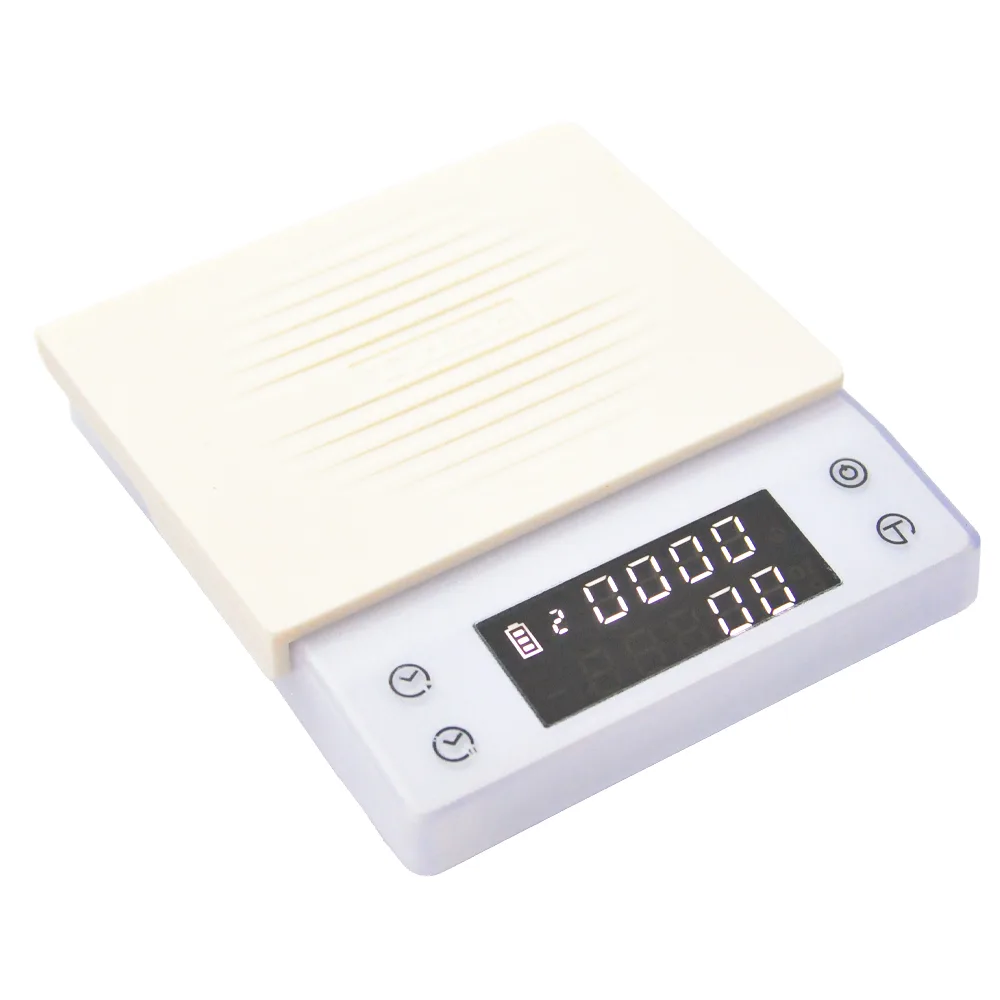Tiamo CT2000專業計時電子秤 2.0kg - 白 (V2.0版)