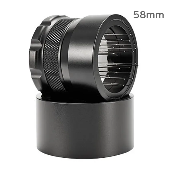 Tiamo針式佈粉器(可調深度)(黑)58mm