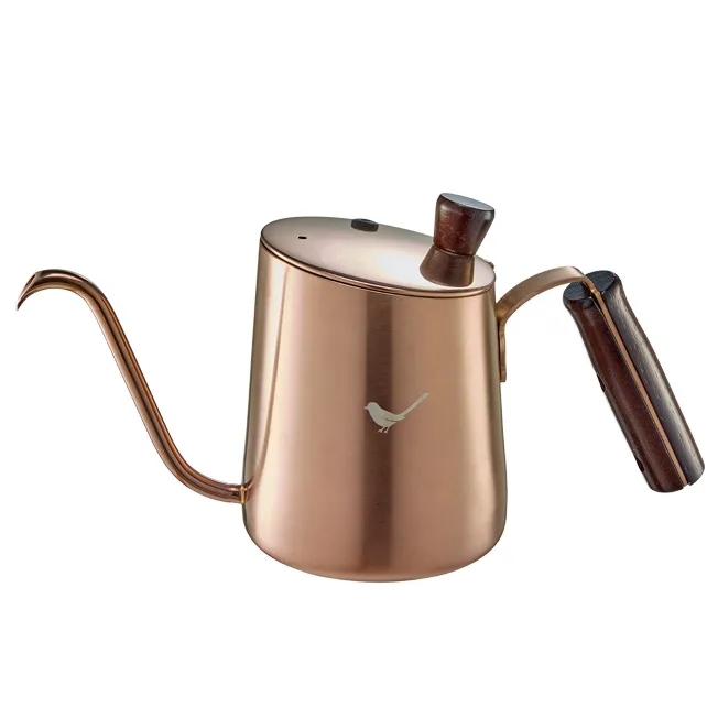 TIAMO 青鳥斜口細口壺 玫瑰金 700ml