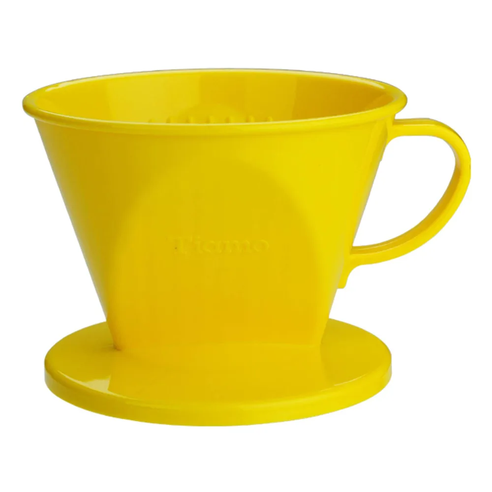 Tiamo 102 AS咖啡濾器 1-4杯份 黃色