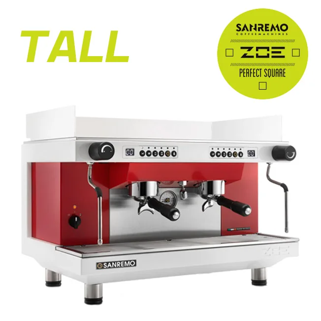 SANREMO Zoe competition tall 雙孔營業機 220V (白紅)
