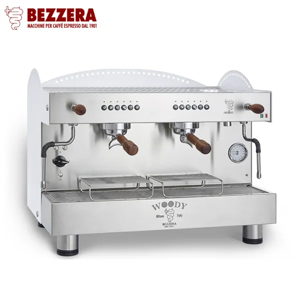 【停產】BEZZERA WOODY DE 雙孔營業機 220V - 白色