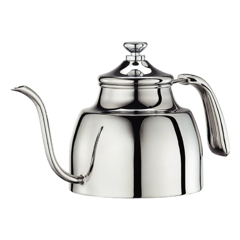 【停產】Cafe De Tiamo 新款8mm不鏽鋼細口壺-1.0L 通過SGS檢測 安心使用