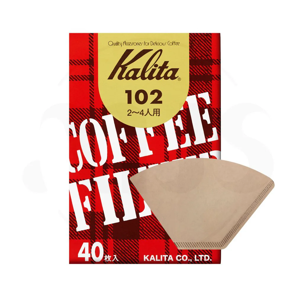 日本Kalita|梯形濾紙|扇形濾紙|無酸素漂白|102|日本製(盒裝40入)
