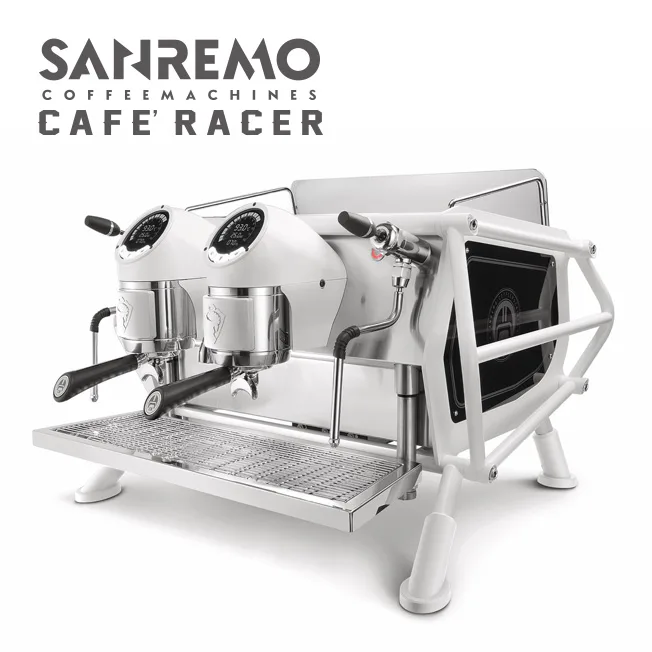 SANREMO CAFE RACER FULL WHITE 雙孔營業用咖啡機 220V