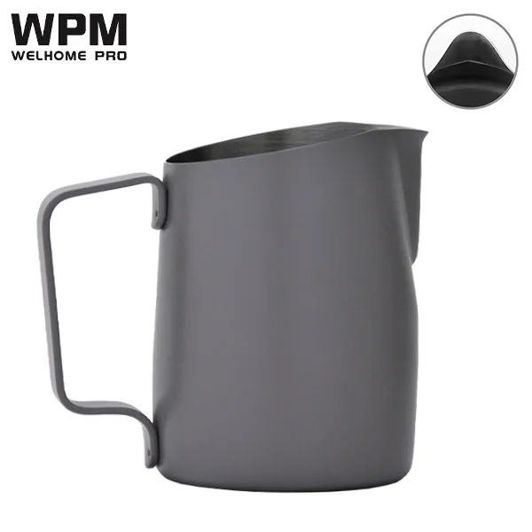 WPM斜口拉花杯450cc(大圓嘴)啞灰色
