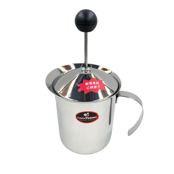 Tiamo 雙層濾網+彈簧奶泡杯 400ml 通過SGS檢測 安心使用