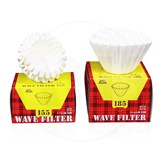 日本Kalita|wave波浪系列蛋糕濾紙|酸素漂白|155|185|日本製(50入)