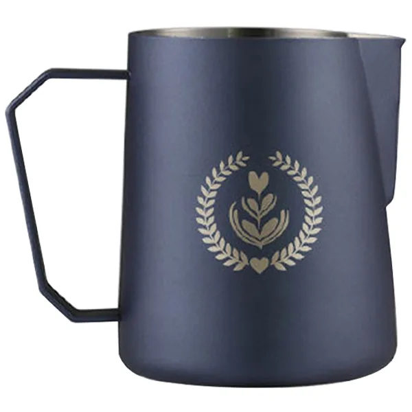 B款拉花杯 600ml (普魯士藍)