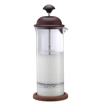 【停產】TIAMO 玻璃奶泡杯 400ml 附底墊