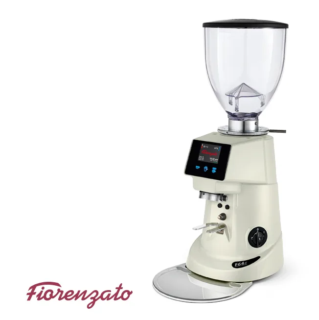 Fiorenzato F64E 營業用磨豆機 220V 珍珠白 - 新型出粉口