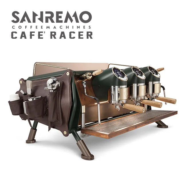 SANREMO CAFE RACER RENEGADE LEATHER BAGS 三孔營業用咖啡機 ( 皮革收納袋升級版 ) 220V