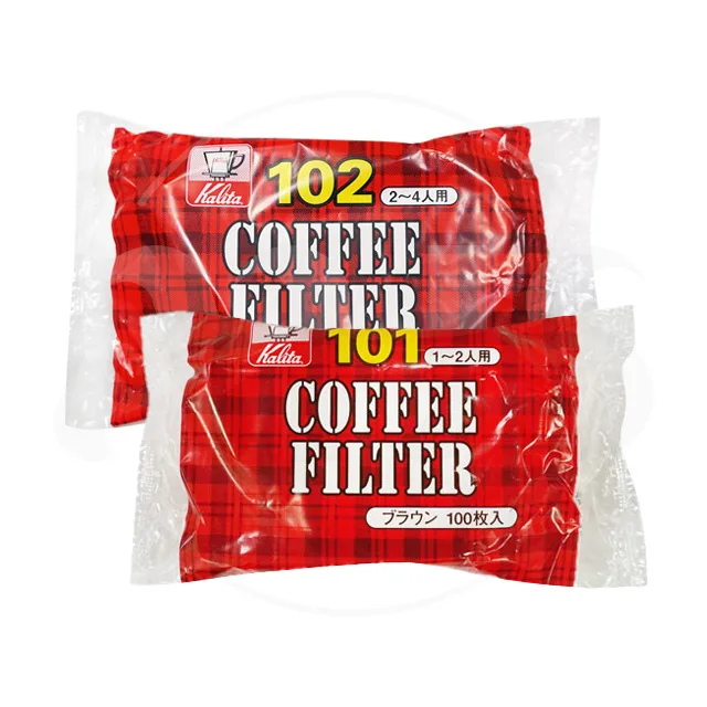 日本Kalita|梯形/扇形濾紙|無酸素漂白|101|102|日本製(100入)