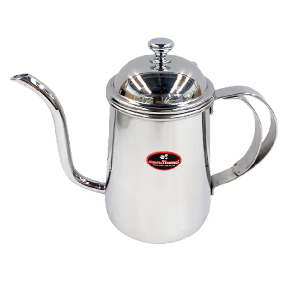 【停產】Tiamo 鏡光不銹鋼咖啡壺 0.7L 口徑10mm SGS合格