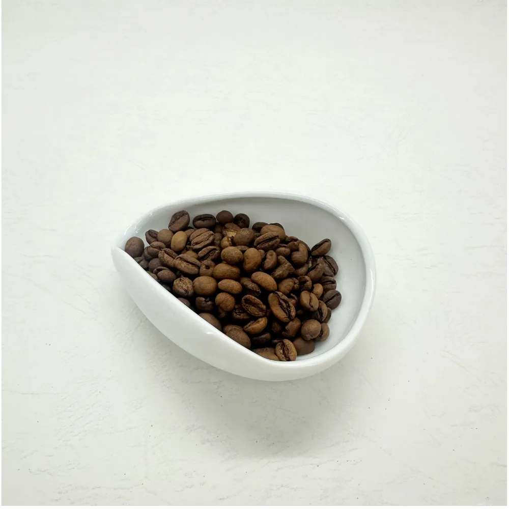 白瓷咖啡豆碟|方便好倒豆|豆量40g