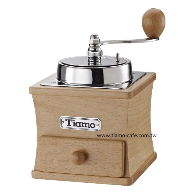 【停產】TIAMO 頂級手搖磨豆機 CNC雕刻鍛造