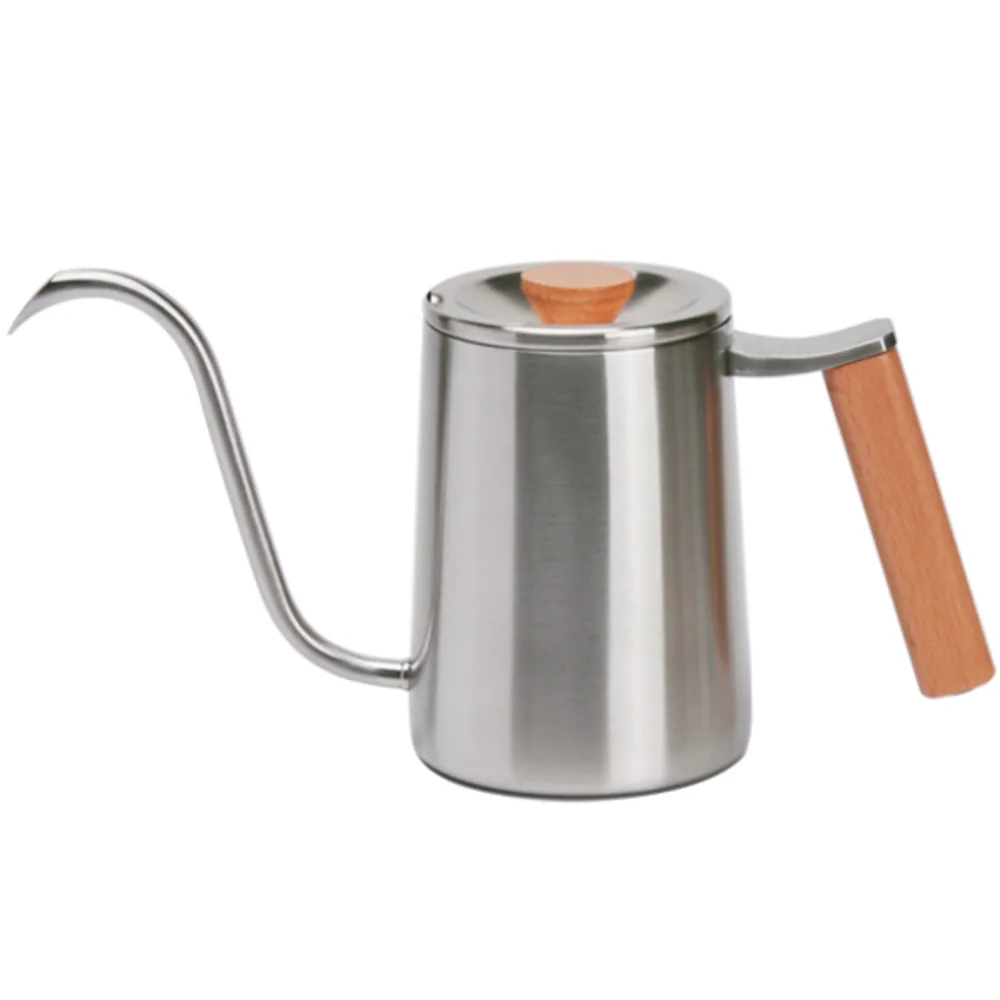 Tiamo 木質把手不鏽鋼細口壺600ml