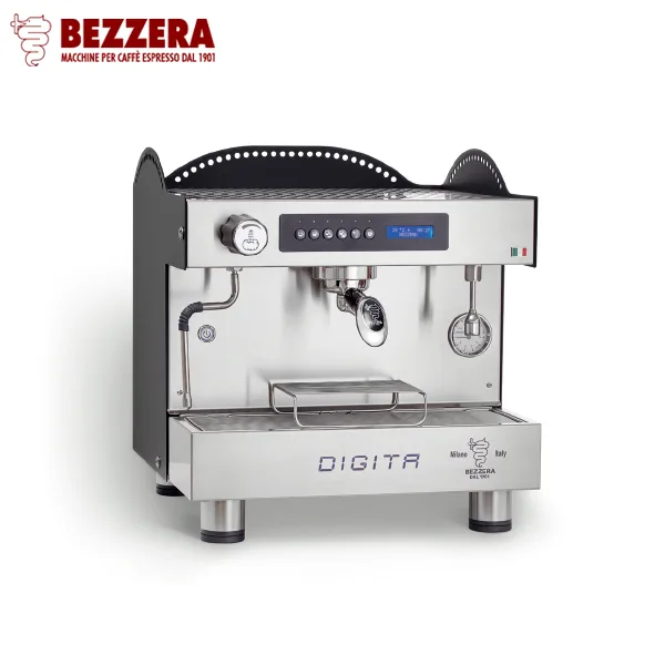 【停產】BEZZERA 貝澤拉 DIGITA DE 單孔營業機 霧黑 220V