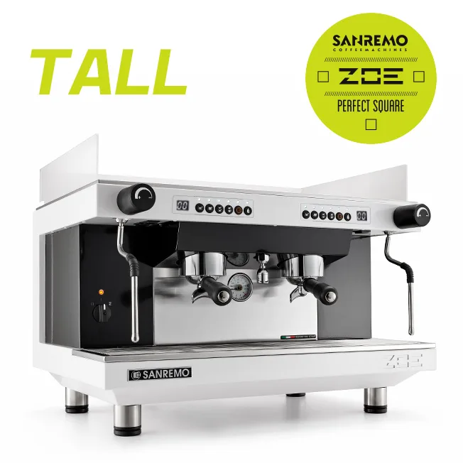 SANREMO Zoe competition tall 雙孔營業機 220V (白黑)